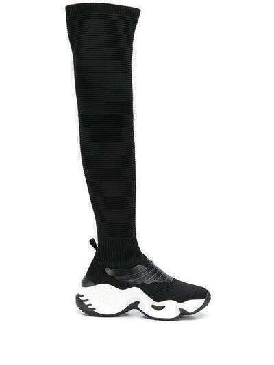 Emporio Armani высокие кроссовки-носки X3Z032XM079K001