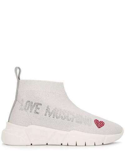 Love Moschino кроссовки с декорированным логотипом JA15093G1AIR0