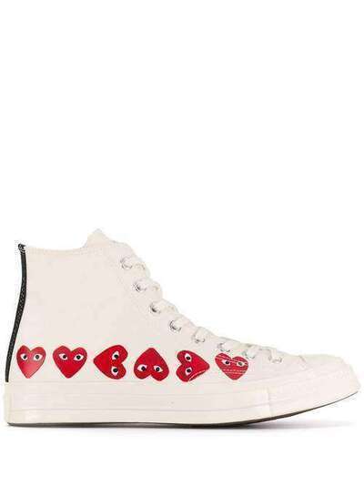 Comme Des Garçons Play высокие кеды из коллаборации с Converse Chuck Taylor UAZK116