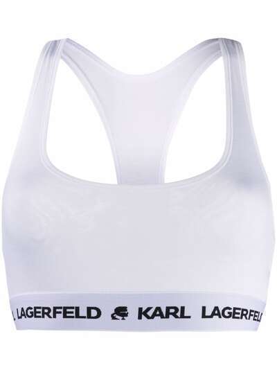 Karl Lagerfeld спортивный бюстгальтер с логотипом