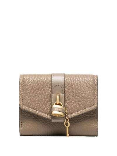 Chloé grey Aby small leather wallet C19WP311B71