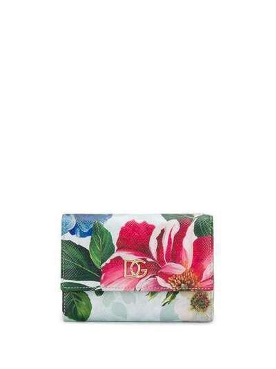 Dolce & Gabbana компактный кошелек с цветочным принтом BI0924AJ866