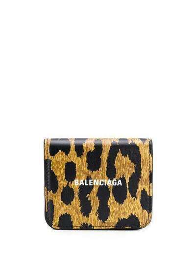 Balenciaga кошелек для монет с леопардовым принтом 5942161BWC3