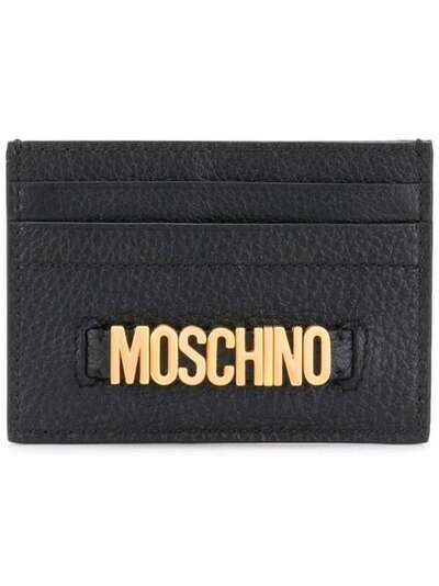 Moschino футляр для карт с металлическим логотипом