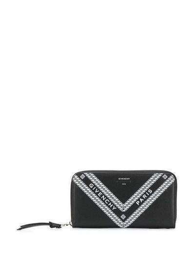 Givenchy кошелек с принтом шеврон и логотипом BB60BPB0TH
