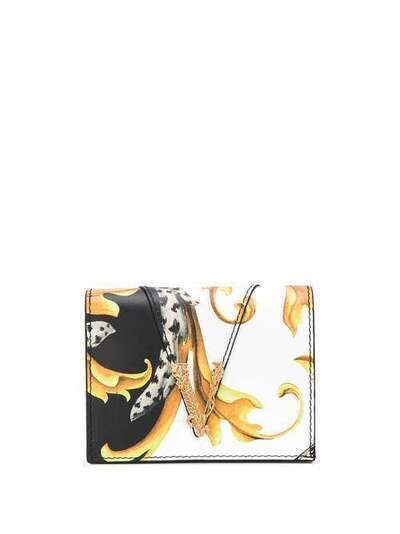 Versace кошелек с металлической пряжкой и принтом Baroque DPDG704VDV8BAR