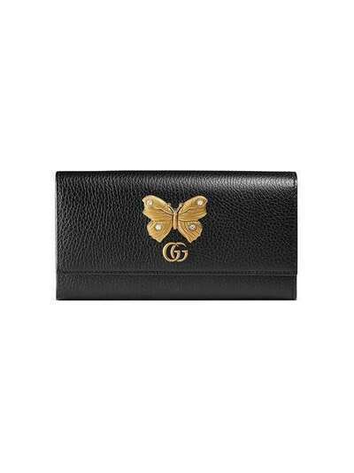 Gucci кошелек с деталью в виде бабочки 499359CAOGT