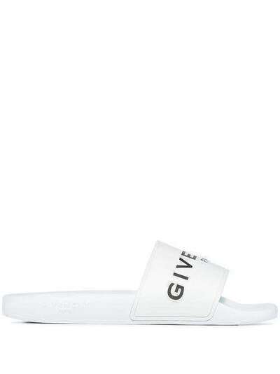 Givenchy резиновые шлепанцы с логотипом BH400HH0EL