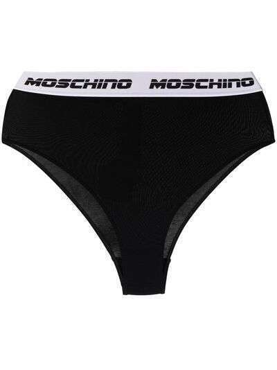 Moschino трусы-стринги с вышитым логотипом