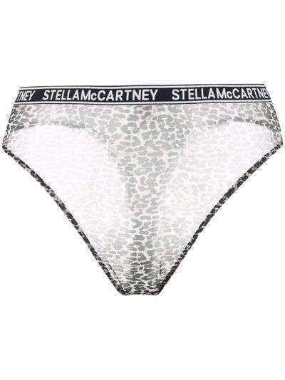 Stella McCartney трусы-брифы Amelia с леопардовым принтом
