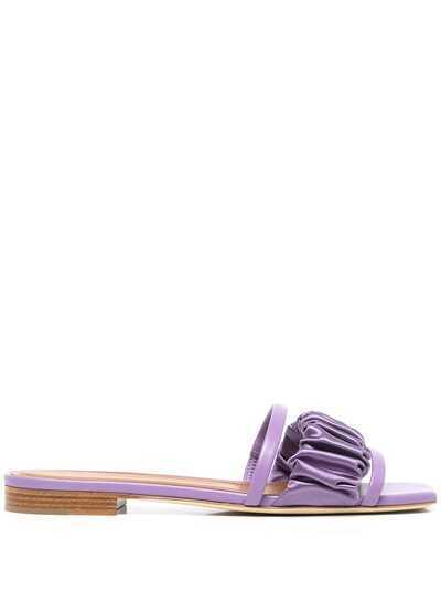 Malone Souliers ruched open-toe sandal