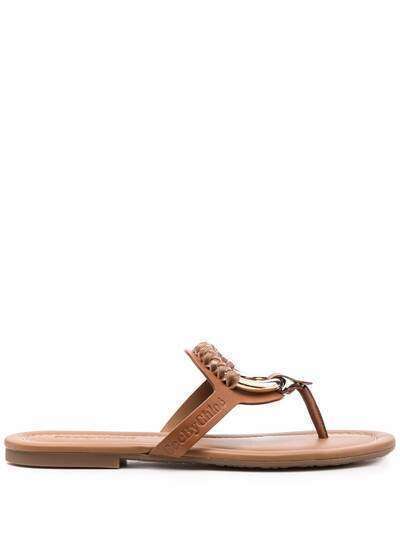 See by Chloé logo open-toe sandals