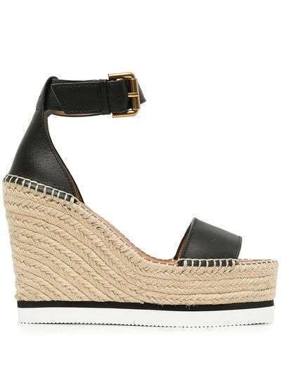 See by Chloé Glyn wedge espadrille sandals