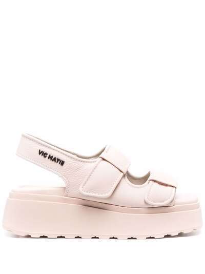 Vic Matie slingback leather sandals