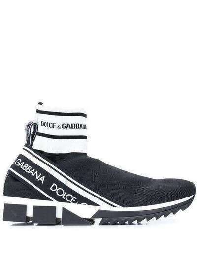 Dolce & Gabbana кроссовки-носки с логотипом CS1645AZ561