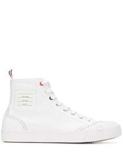 Thom Browne высокие кеды с брогированием MFB156A01588