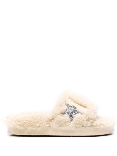 Golden Goose меховые шлепанцы Poolstar