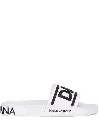 Dolce & Gabbana шлепанцы с логотипом