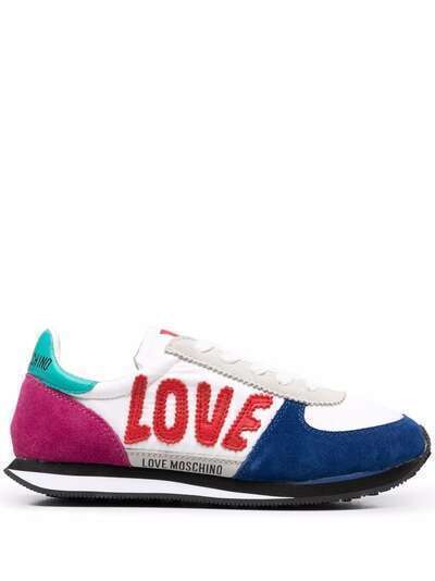 Love Moschino кроссовки в стиле колор-блок с логотипом