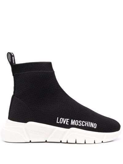 Love Moschino высокие кроссовки