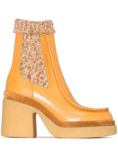 Chloé Jamie 105mm rib-knit ankle boots