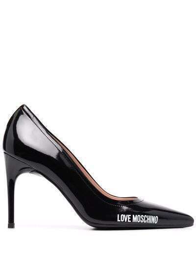 Love Moschino лакированные туфли с логотипом