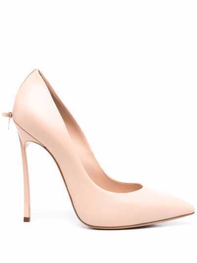 Casadei Blade bow-detail leather pumps