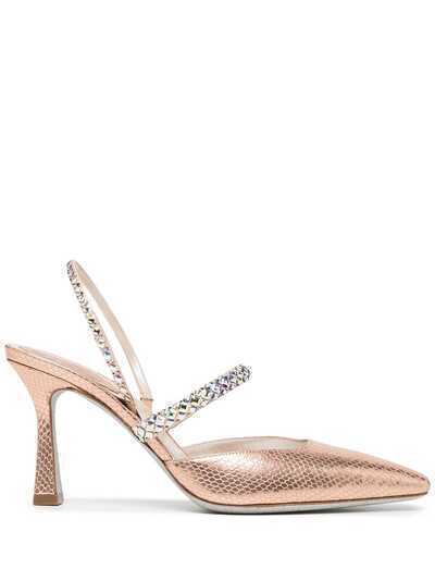 René Caovilla slingback pointed pumps