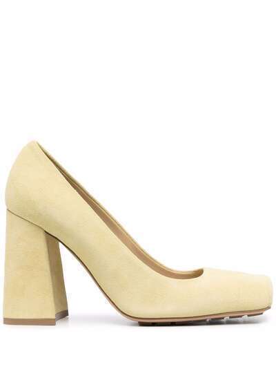 Bottega Veneta туфли на блочном каблуке с квадратным носком