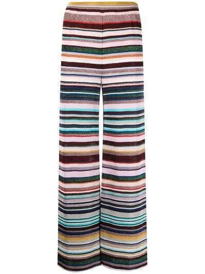 Missoni широкие брюки с эффектом металлик