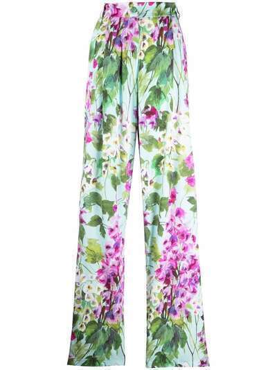 Dolce & Gabbana floral-print wide-leg trousers