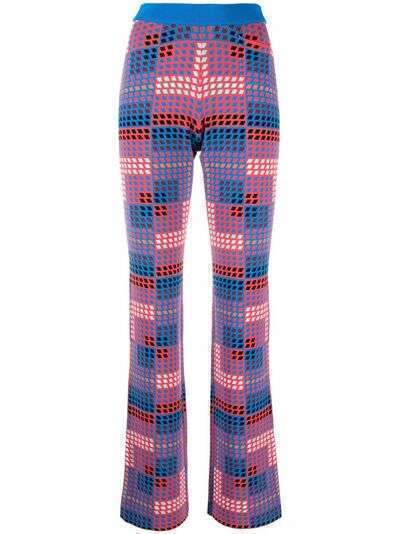 Paco Rabanne трикотажные брюки с геометричным принтом