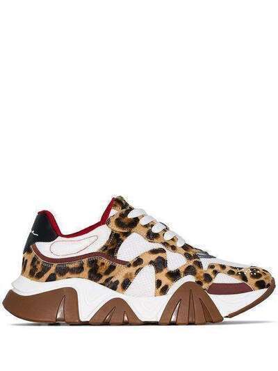 Versace кроссовки с леопардовым принтом DSU7703DSTPRG