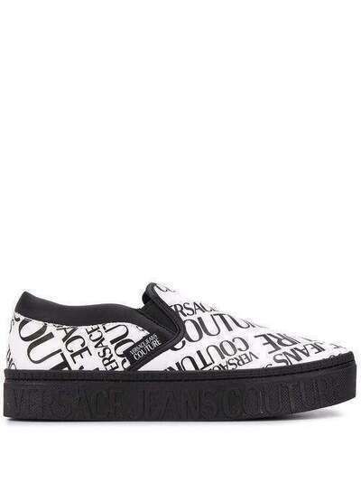 Versace Jeans Couture logo print low-top sneakers E0YVBSD171533