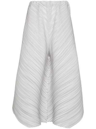 Pleats Please Issey Miyake плиссированные брюки широкого кроя