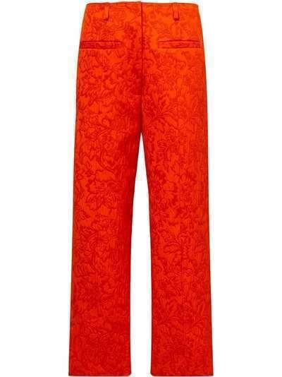 Proenza Schouler Floral Jacquard Straight Leg PantS