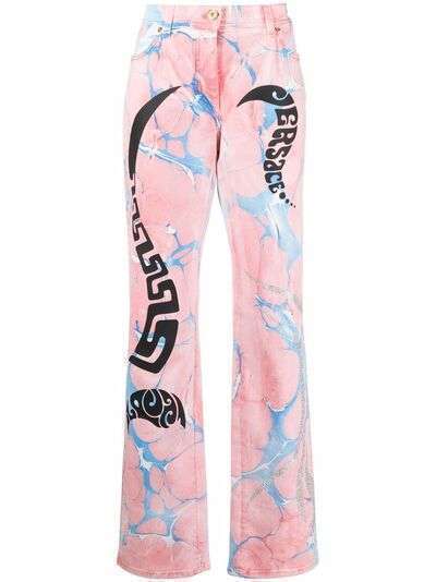 Versace прямые джинсы с принтом Medusa Music