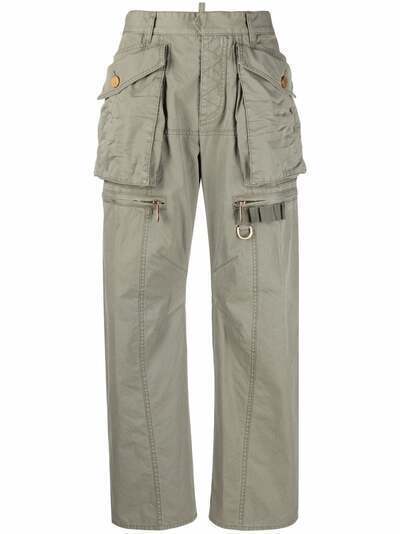 Dsquared2 прямые брюки с карманами