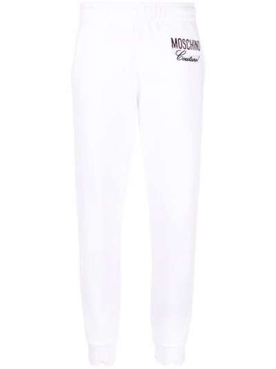 Moschino спортивные брюки Couture с вышитым логотипом