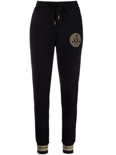 Versace Jeans Couture спортивные брюки с вышитым логотипом