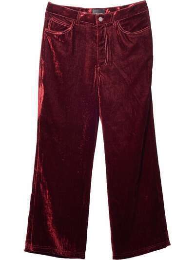 Marc Jacobs бархатные брюки прямого кроя