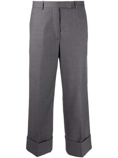 Thom Browne укороченные брюки с манжетами