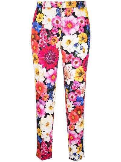 Dolce & Gabbana укороченные брюки с цветочным принтом