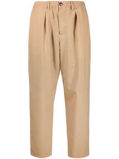 Marni укороченные брюки с эластичным поясом