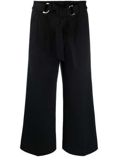 Lauren Ralph Lauren укороченные широкие брюки с поясом