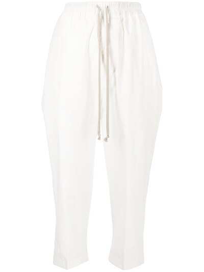 Rick Owens drop-crotch cropped trousers