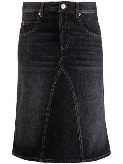 Isabel Marant Étoile джинсовая юбка с завышенной талией