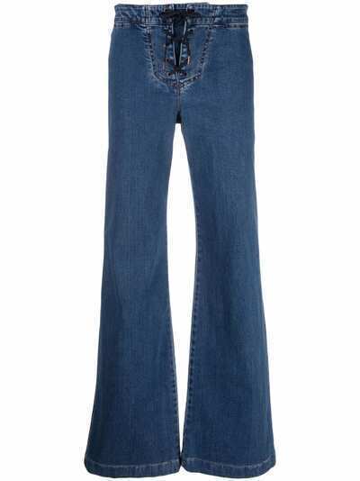 See by Chloé расклешенные джинсы с завязками