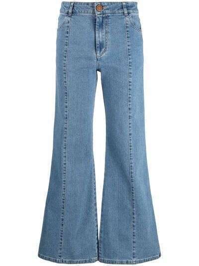 See by Chloé расклешенные джинсы с завышенной талией