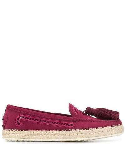 Tod's лоферы с кисточками XXW66B0BM10RE0R820